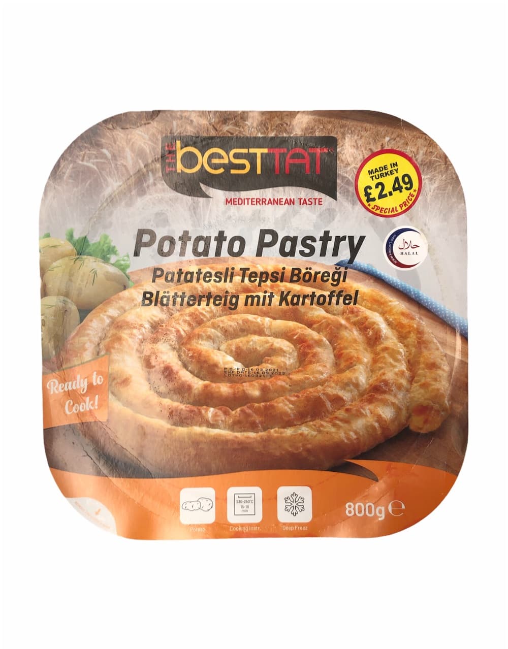 Besttat Potato Pastry 800g