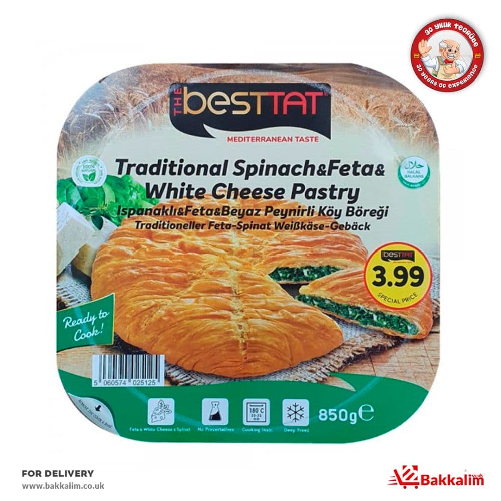 BestTat 850gr Traditional Spinach And Feta And White Cheese Pastry