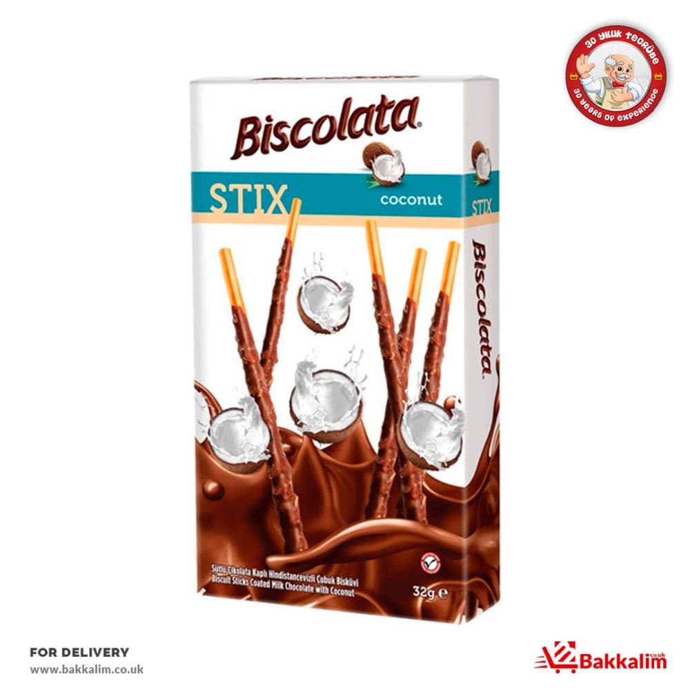 Biscolata 32gr Stix Coconut