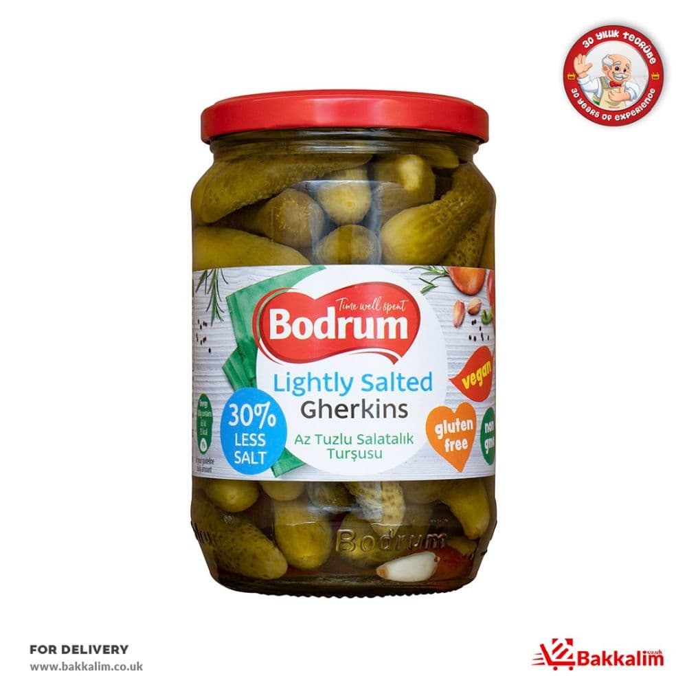 Bodrum 680gr Lightly Salted Cornichons