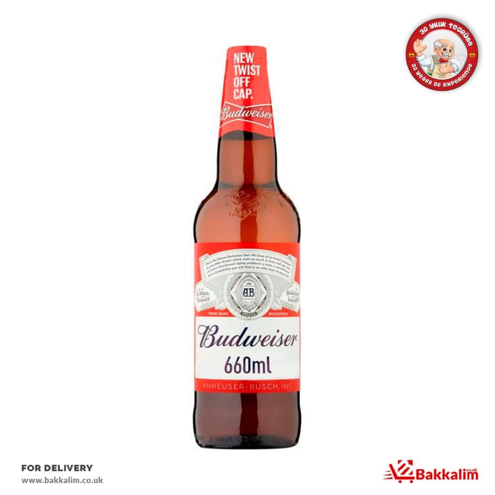 Budweiser 660ml Lager Beer Bottle