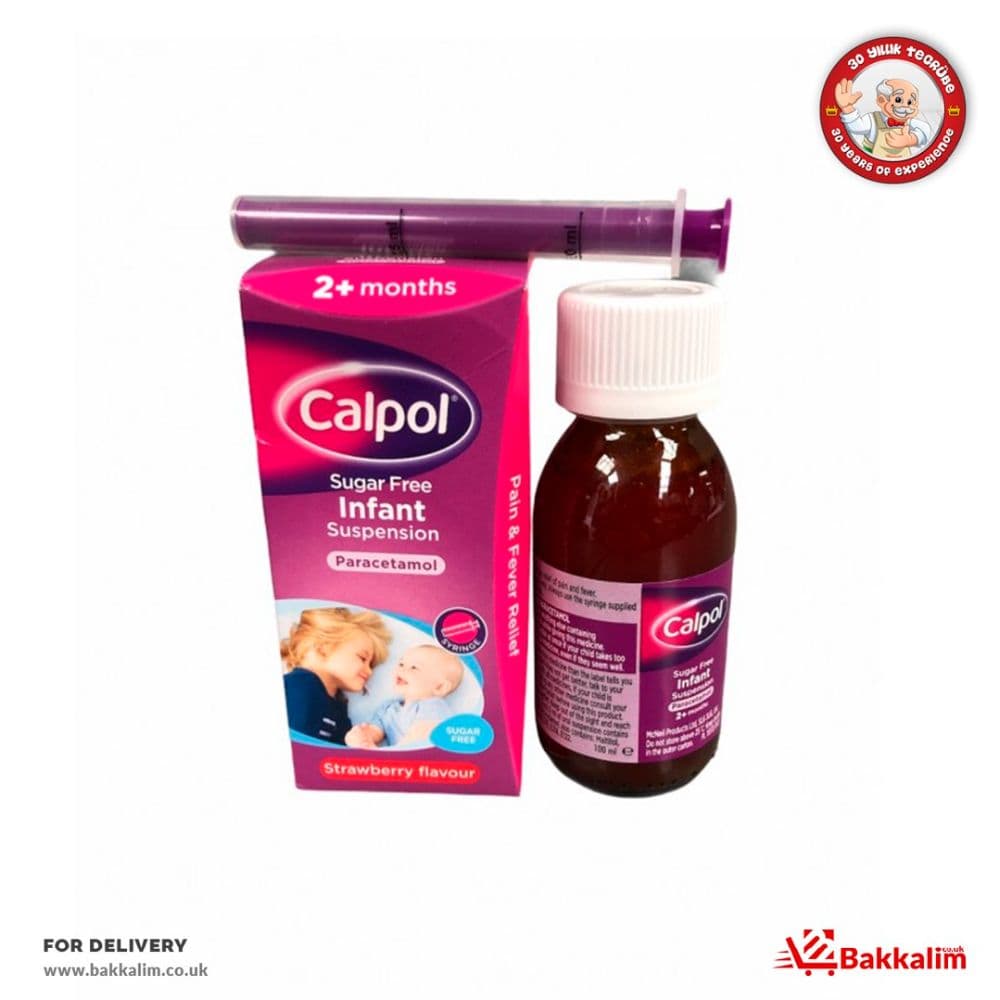 Calpol 100ml Paracetamol Strawberry Flavour