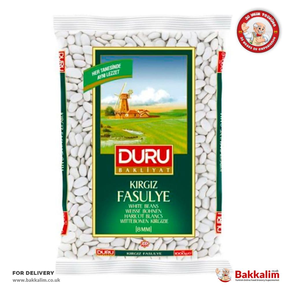 Duru 1000gr Kirgiz White Beans 8mm