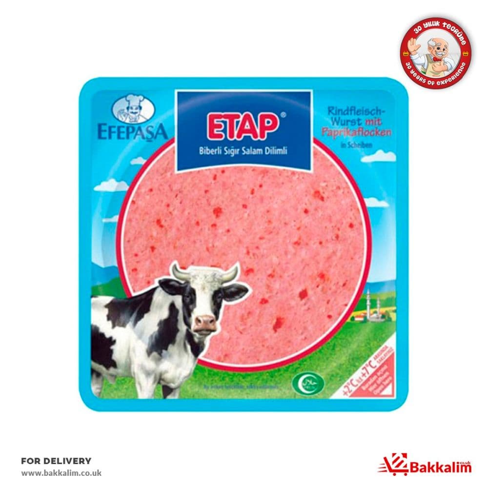 Efepasa Etap 150g Sliced Beef Salami With Pepper