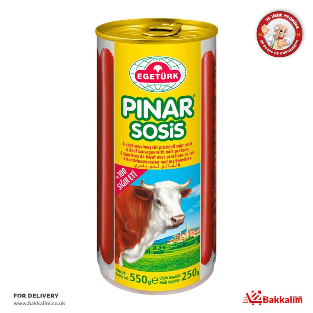 Egeturk Pinar 550gr 6 Pcs Peeled Sausage