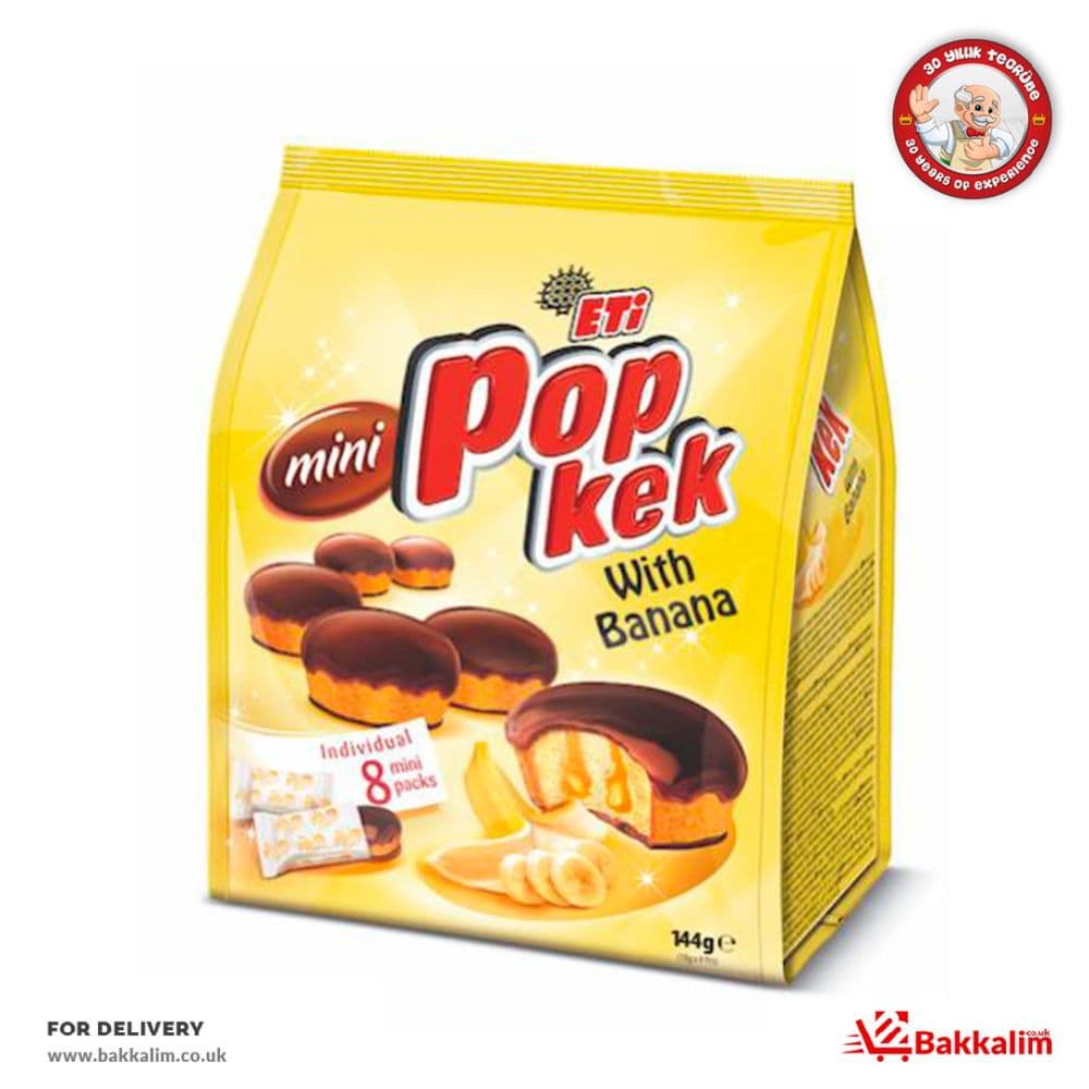 Eti 144gr 8 Pcs Mini Pop With Banana Cake