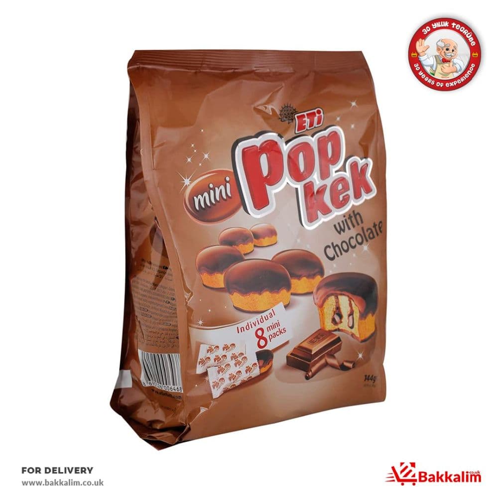 Eti 144gr 8 Pcs Chocolate Pop Cake Mini