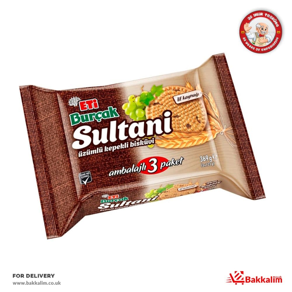 Eti 369gr 3 Pack Burcak Rasins Biscuits