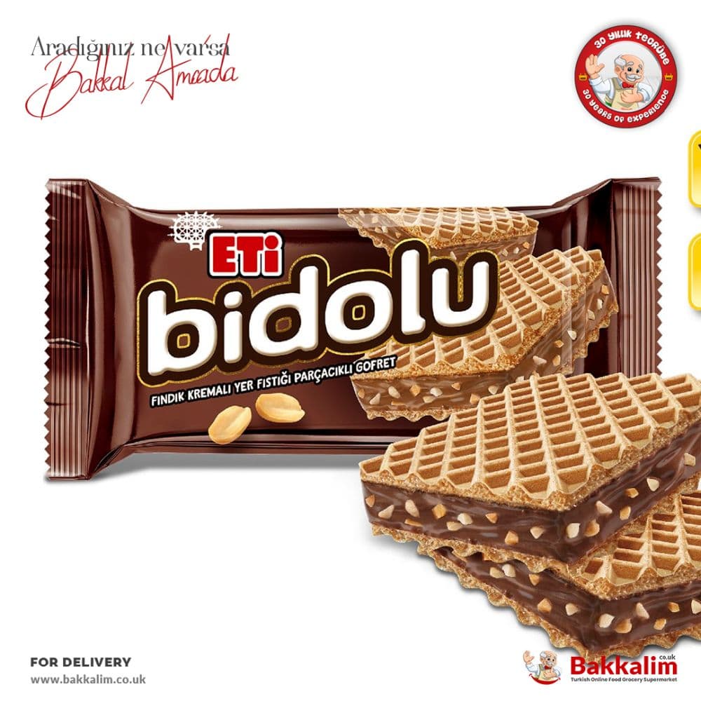 Eti Bidolu Wafers With Peanut 36g
