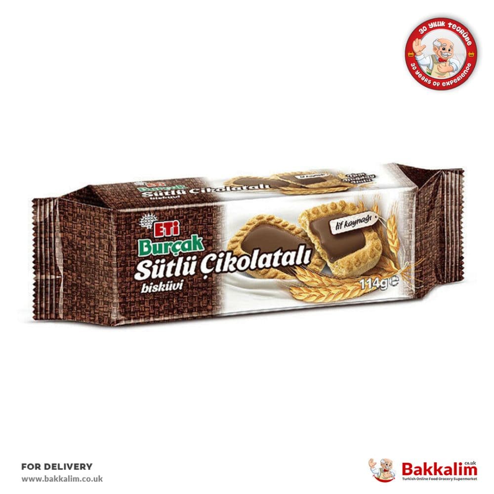 Eti Burcak 114g Milky Chocolate Biscuit