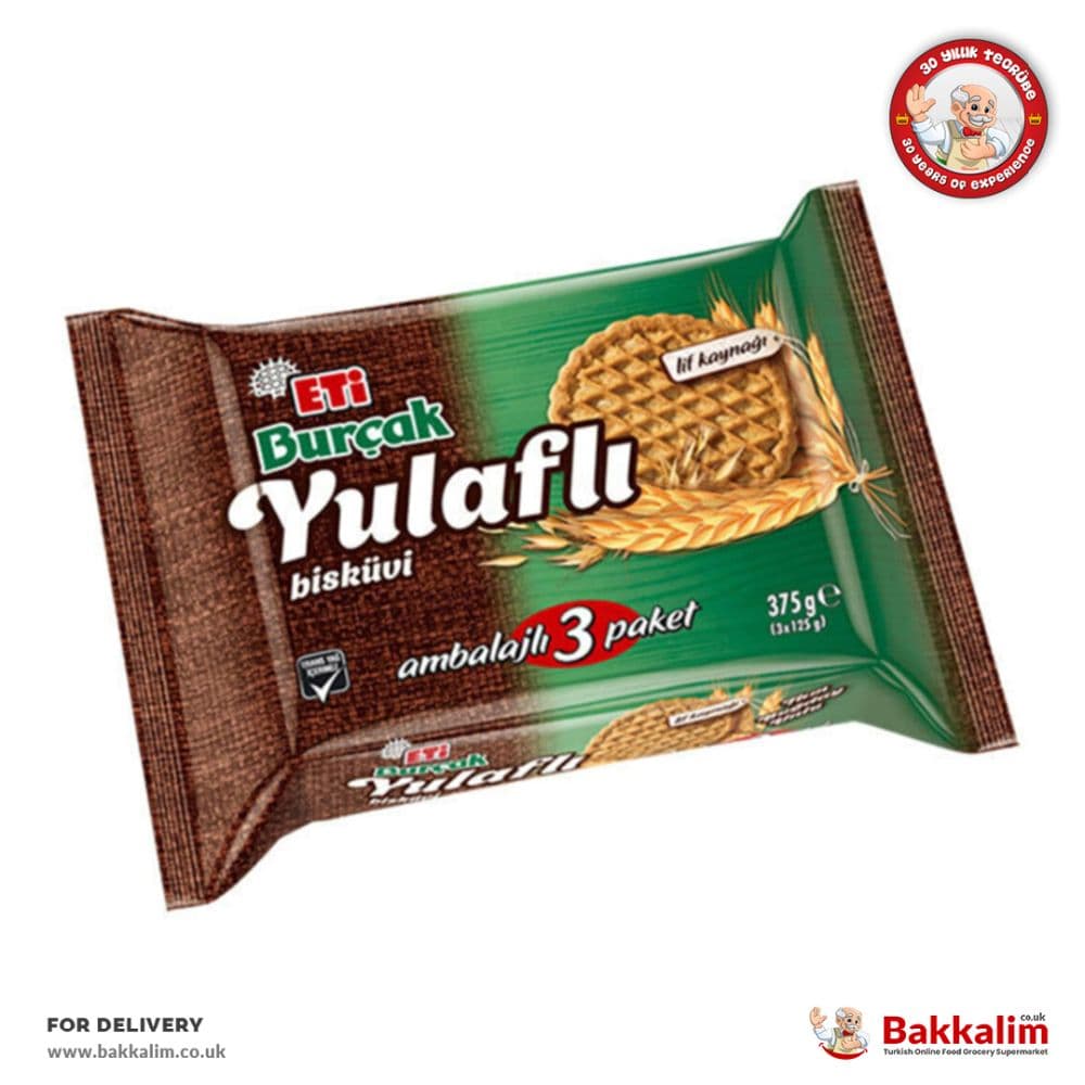 Eti Burcak Pack In 3 Pcs 375gr Oatmeal Biscuit
