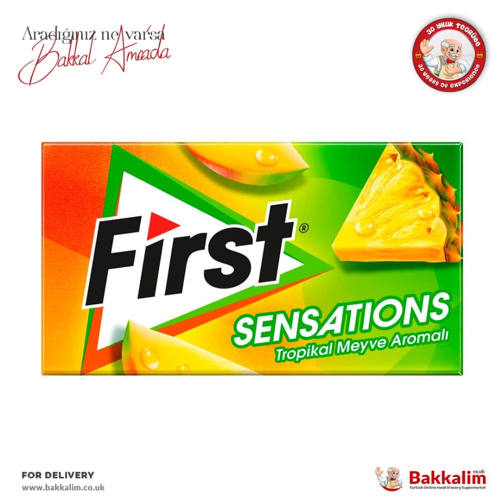 First Sensations 27g Tropical Fruit Flavored Chewing Gum