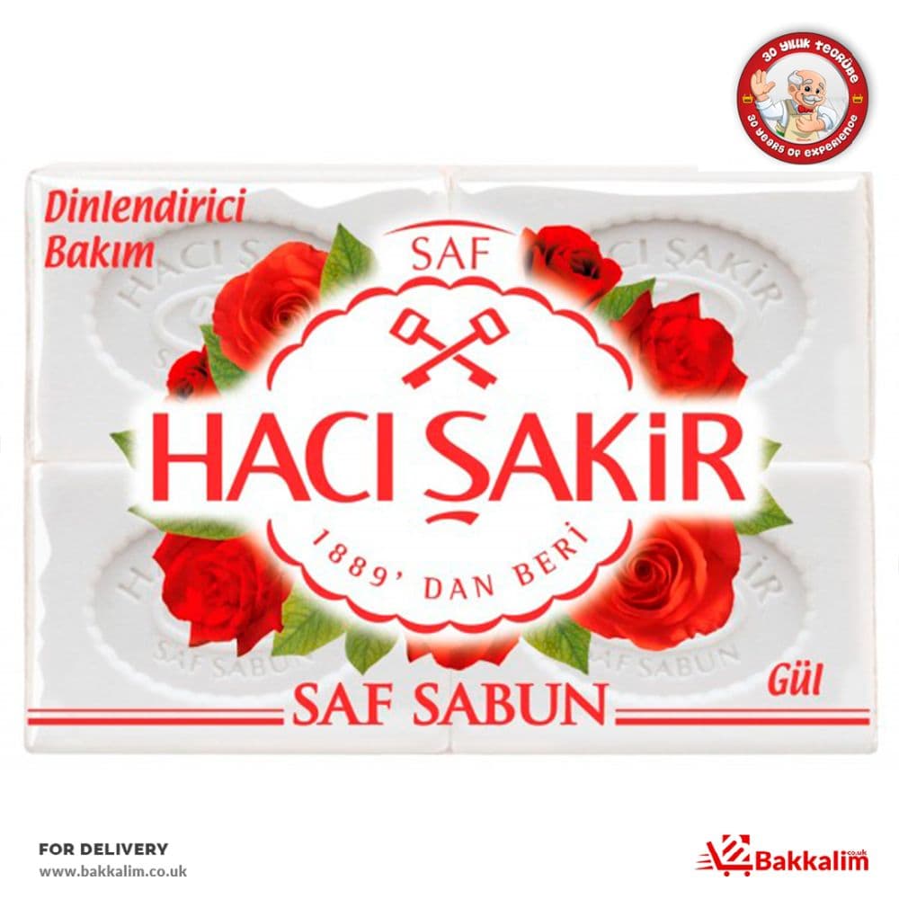 Haci Sakir 150gr 4 Pcs Pure Rose Soap