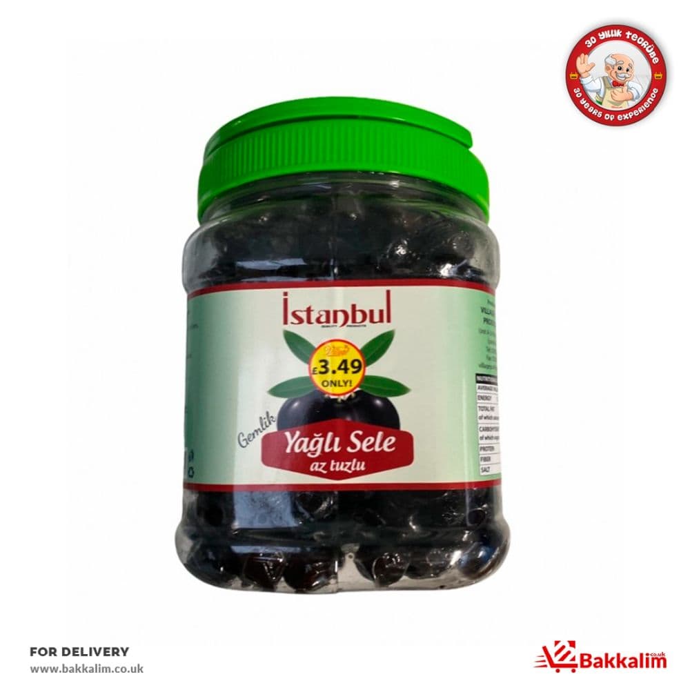 Istanbul 800gr Less Salted Oily Black Olives