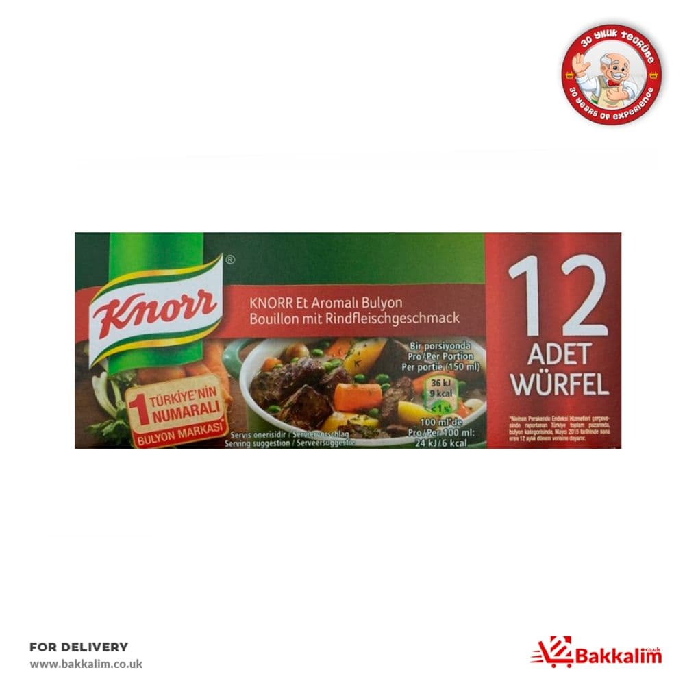 Knorr 120gr 12 Pcs Beef Bouillon