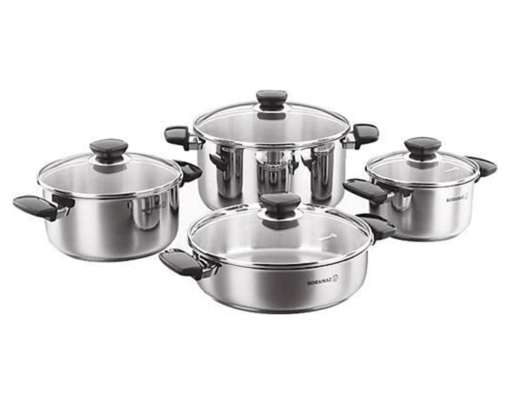 Korkmaz Kappa Casserole Set 8 Pieces A1678