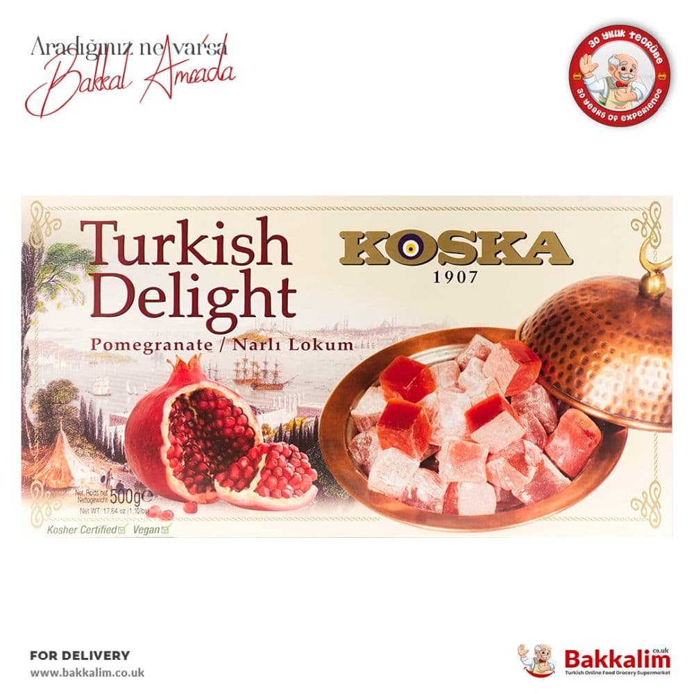 Koska 500gr Turkish Delight With Pomegranate