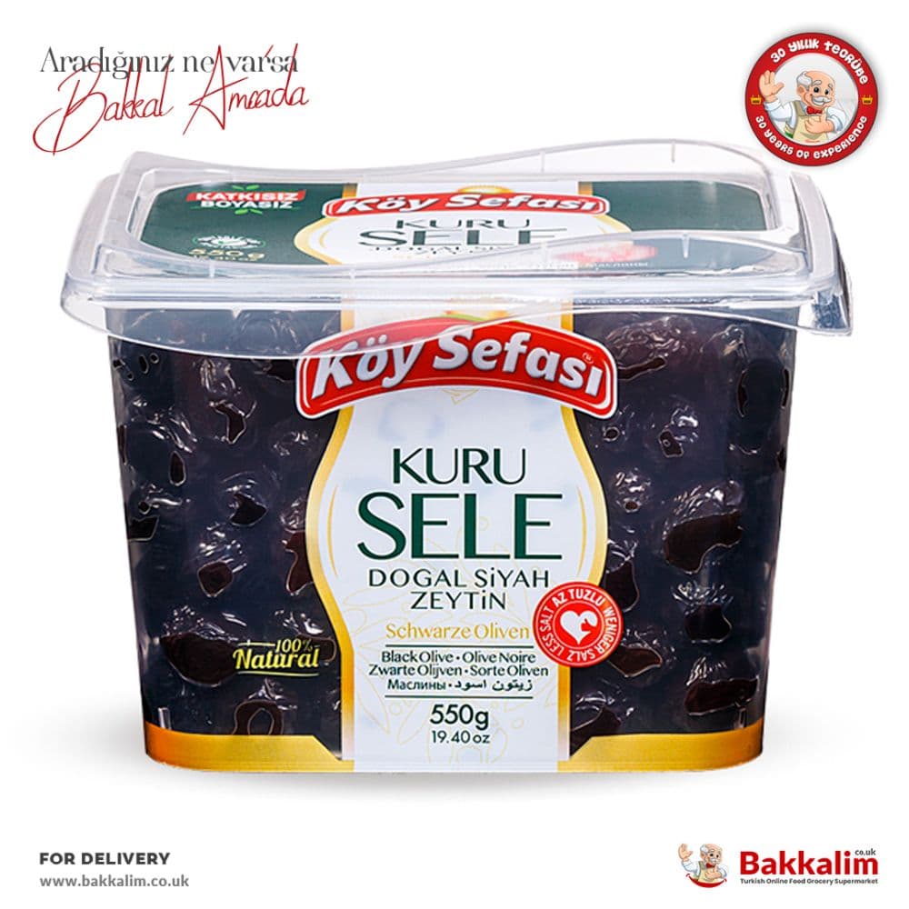 Koy Sefasi N550g Natural Black Olive Kuru Sele