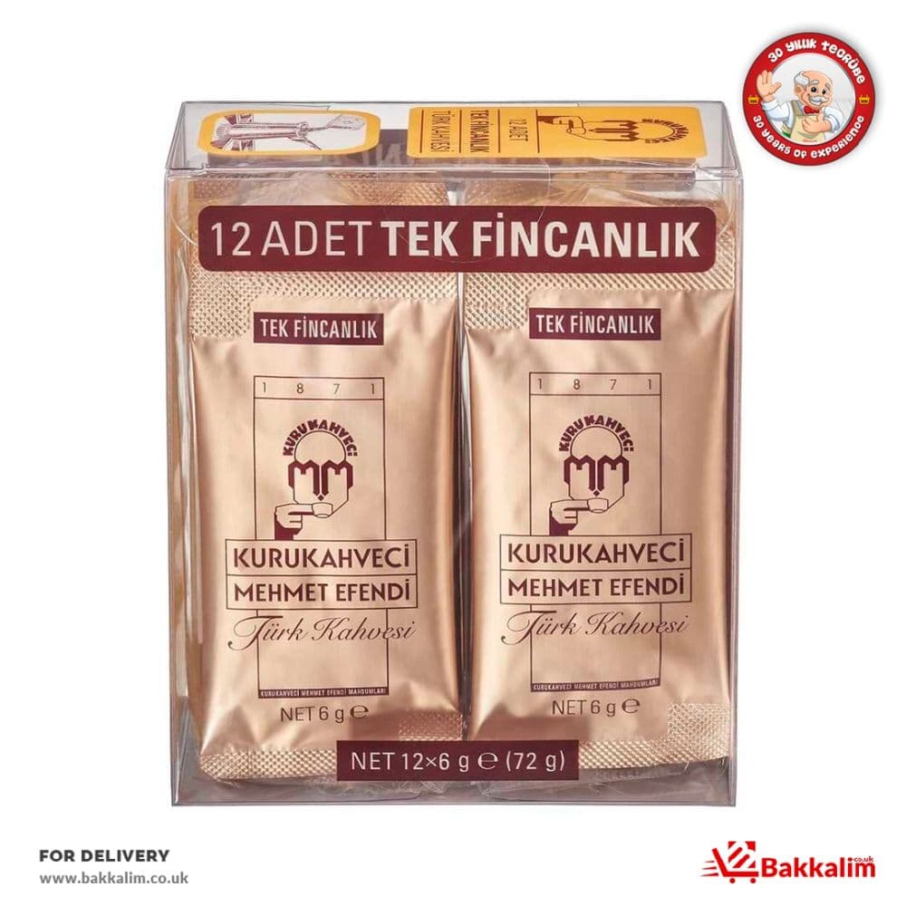 Kurukahveci 6gr 12 Pcs Mehmetefendi Turkish Coffee