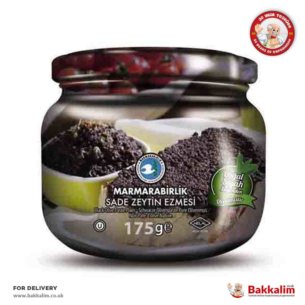 Marmarabirlik 175gr Pasta Jar Plain Black Olive