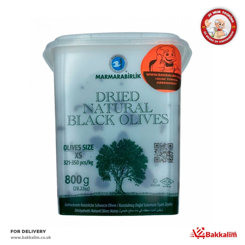 Marmarabirlik 800gr Dried Naturel Black Olives