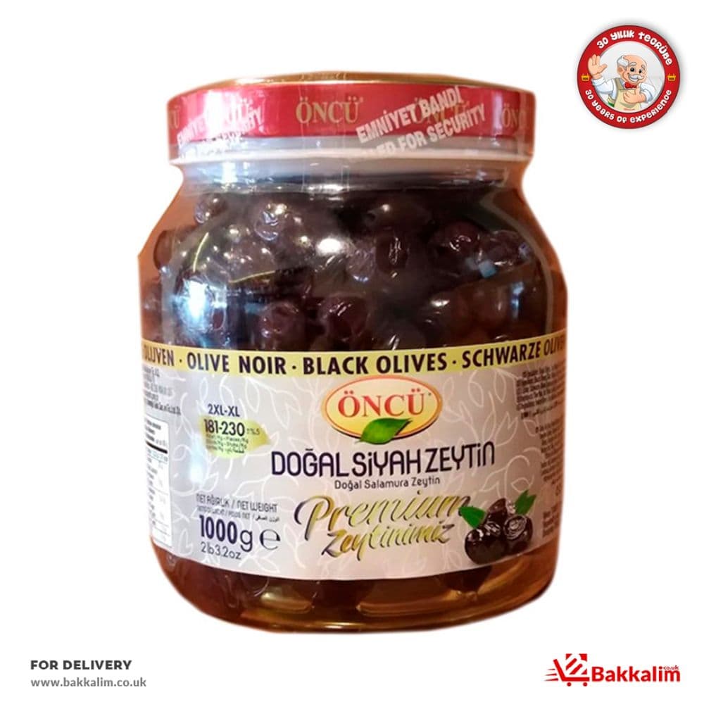 Oncu 1000gr Premium Naturel Black Olives