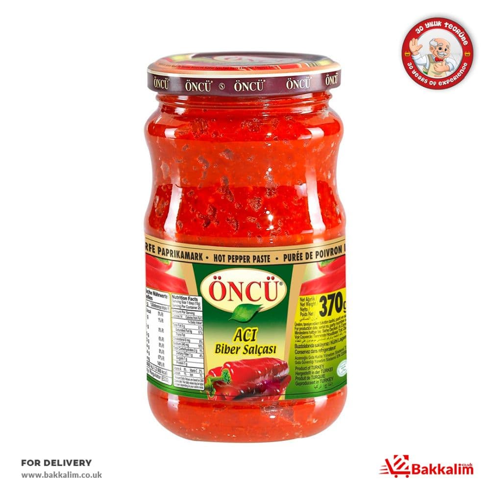 Oncu 370gr Hot Pepper Paste