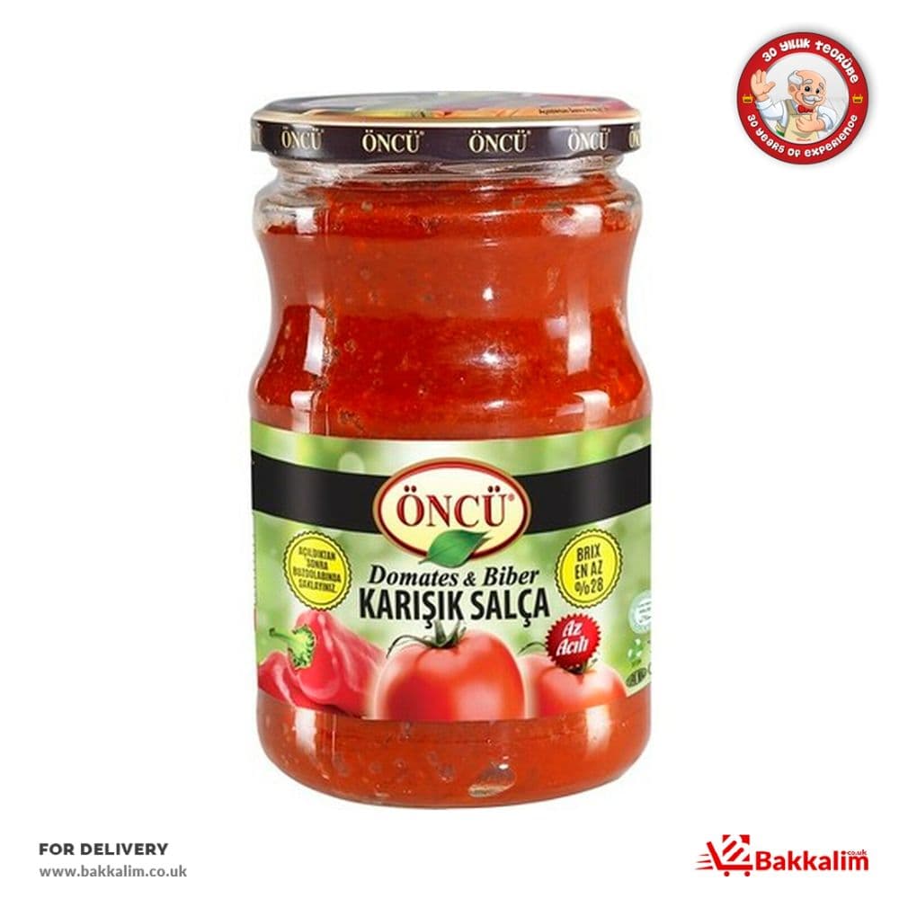 Oncu 700gr Mixed Tomato And Mild Pepper And Hot Pepper Mixed Paste