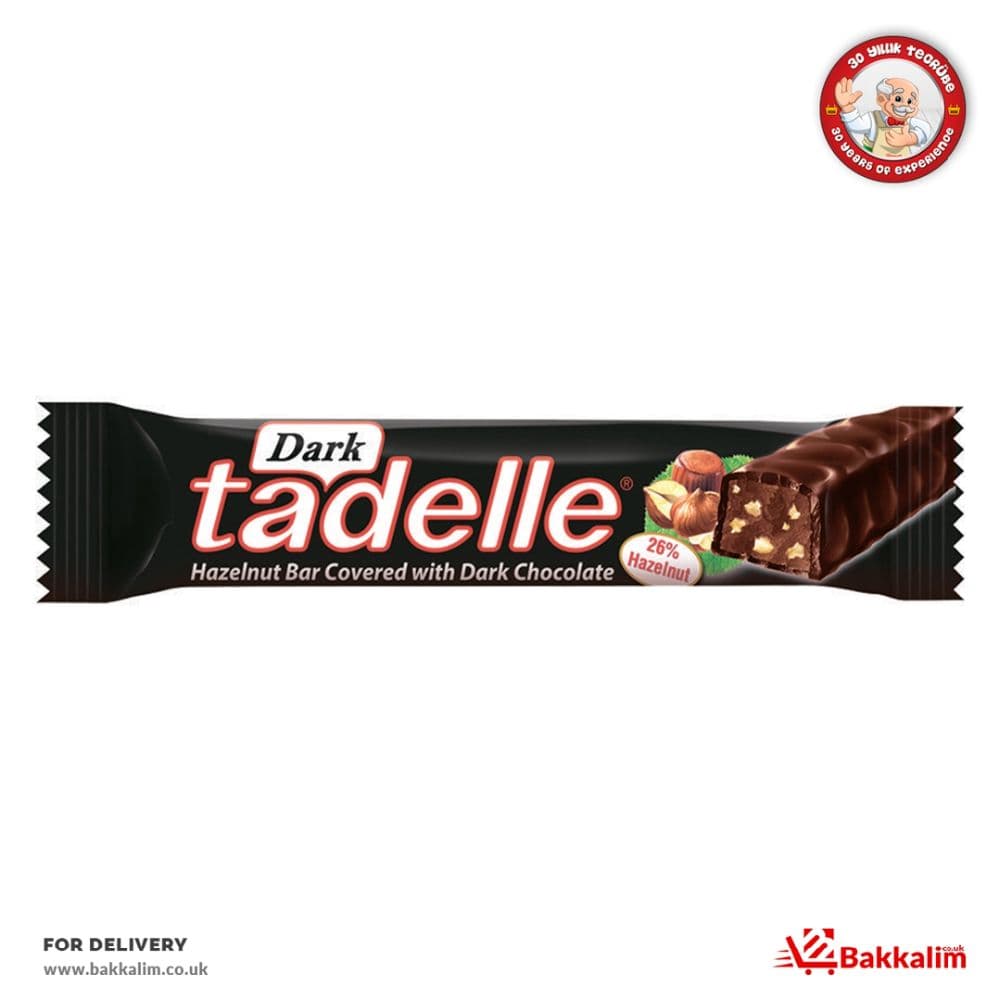 Tadelle 30gr Hazelnut Bar Covered With Dark Chocolate