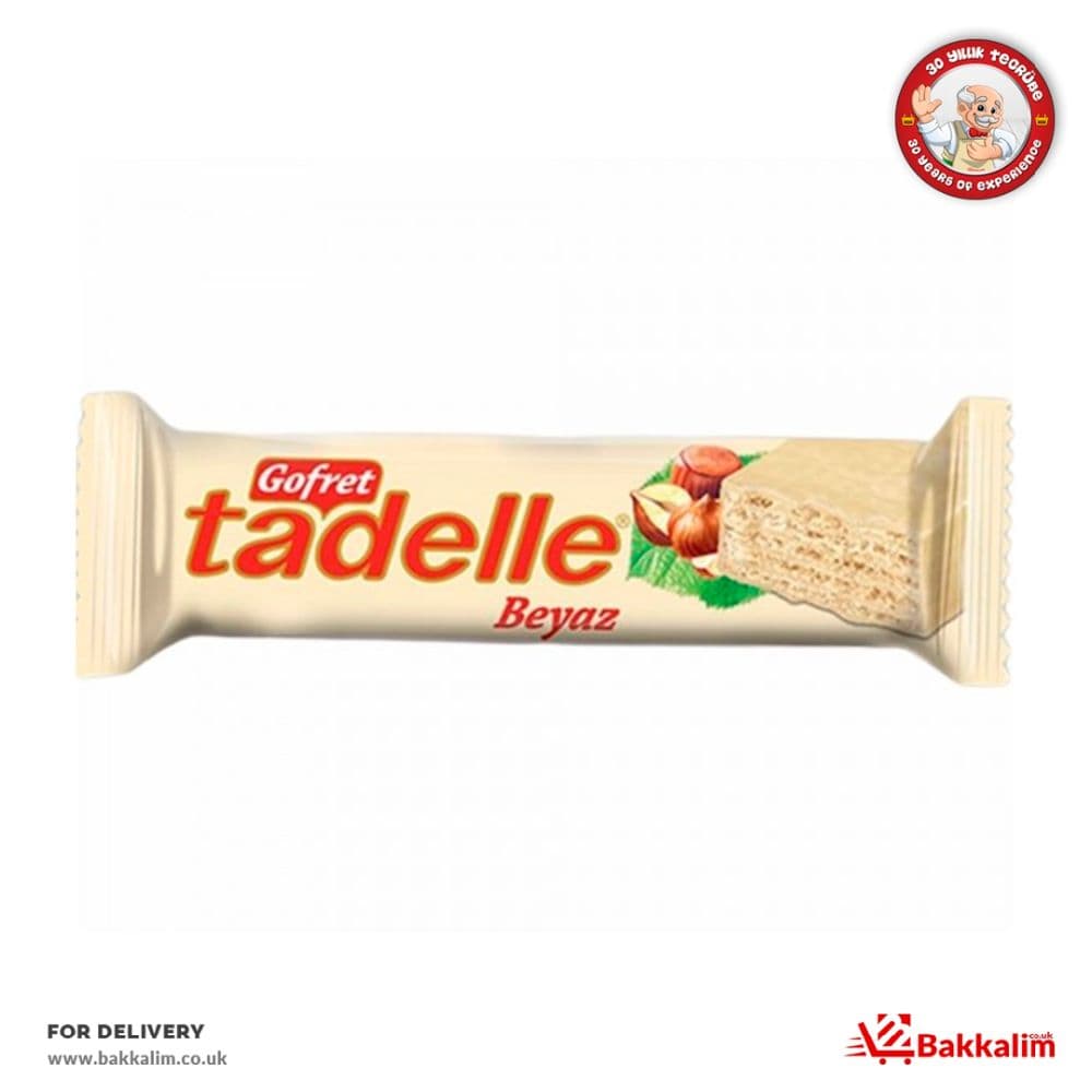 Tadelle 30gr Hazelnut Cream Wafer Covered With White Chocolate