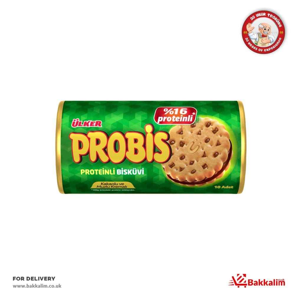 Ulker 280gr Probis Cocoa And Banana Cream Protein Biscuits
