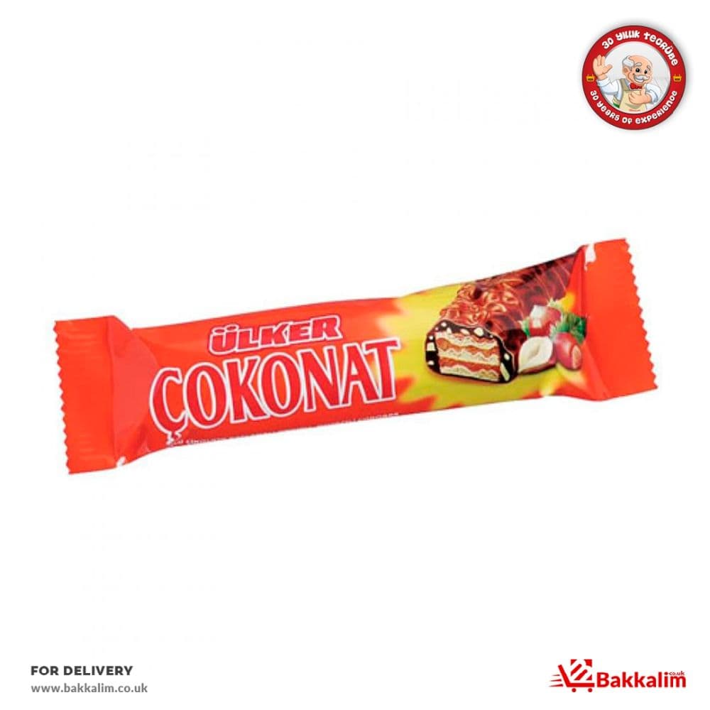 Ulker 33gr Cokonat Milked Chocolate And Hazelnut Coated Wafer