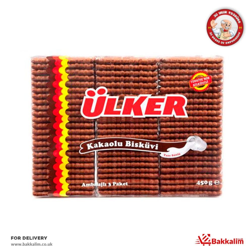 Ulker 450gr Petibor 3 Pcs Biscuits With Cocoa