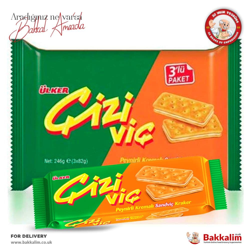 Ulker Cizi Vic 270gr Cheese Cream With Sandwich Cracker Multipack