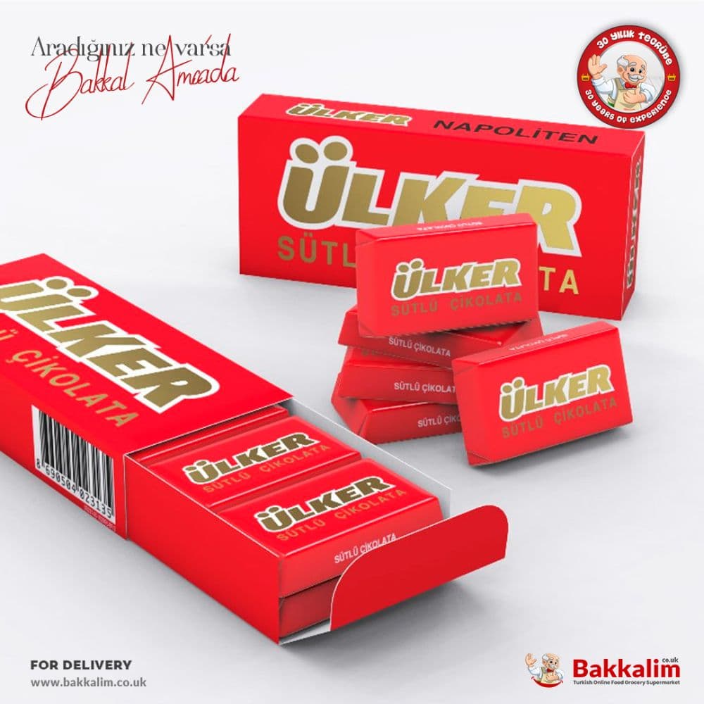 Ulker Neapolitan Milk Chocolate 33g
