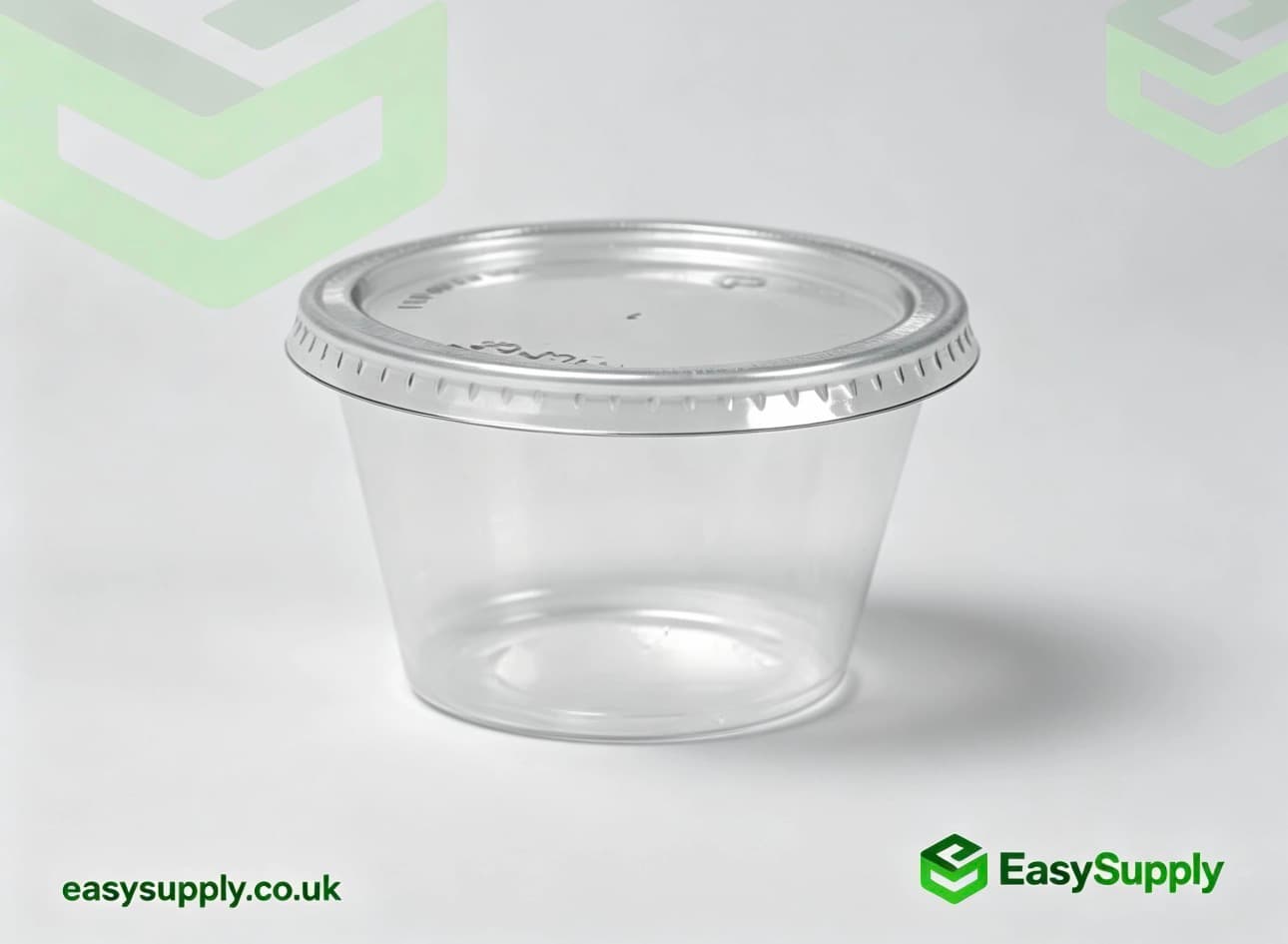 2 oz 50 ml 71 mm Clear Pots & Separate Lids 1000 Pcs Sauce Pots