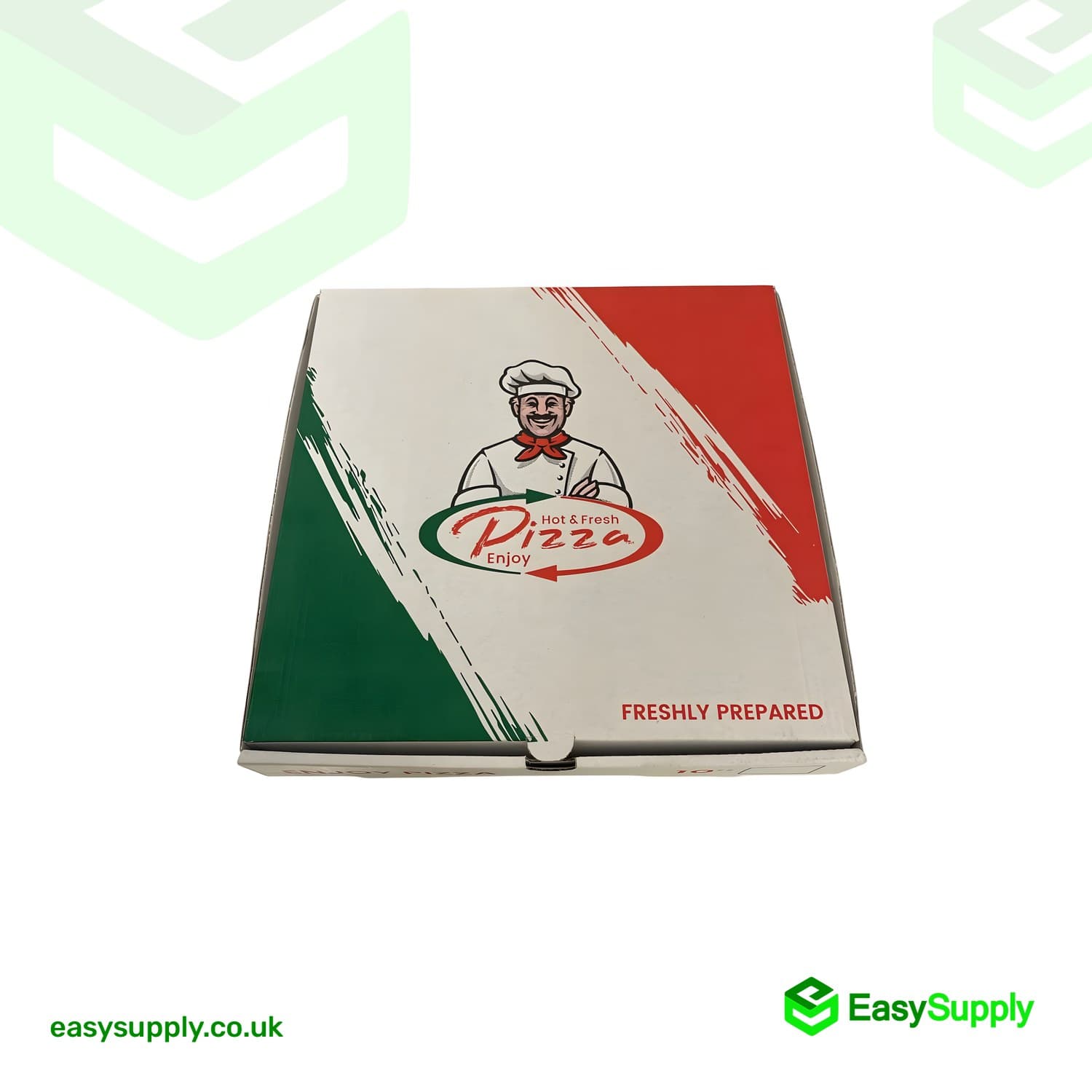 12 Pizza Box White Italian Print Premium Quality 90 Pcs Pizza Boxes
