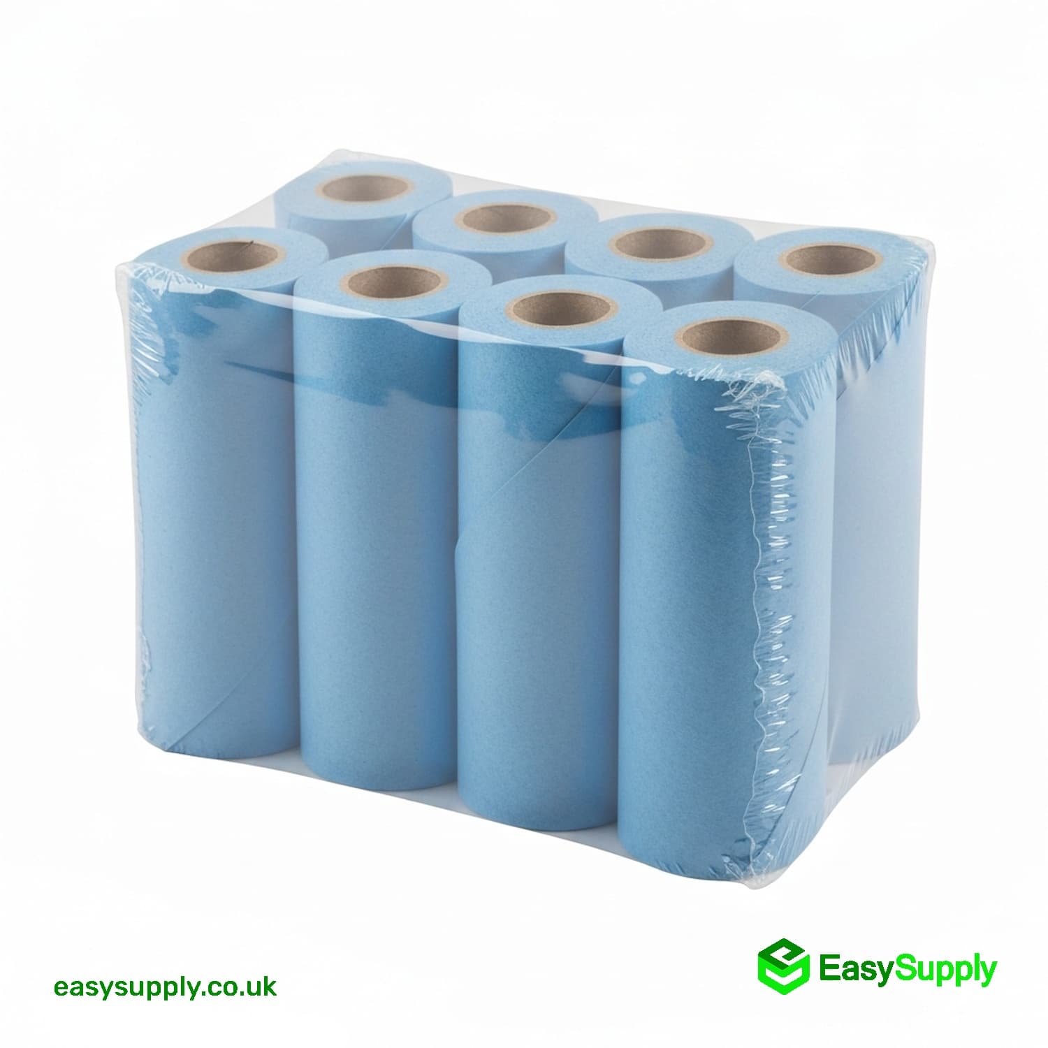 Blue Centrefeed 150M 166M Flat Rolls 6 